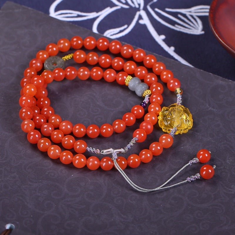 Chinese style Nanhong necklace - jewelry - weilin.com