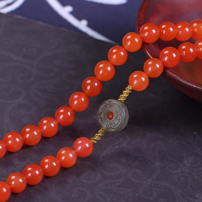 Chinese style Nanhong necklace - jewelry - weilin.com