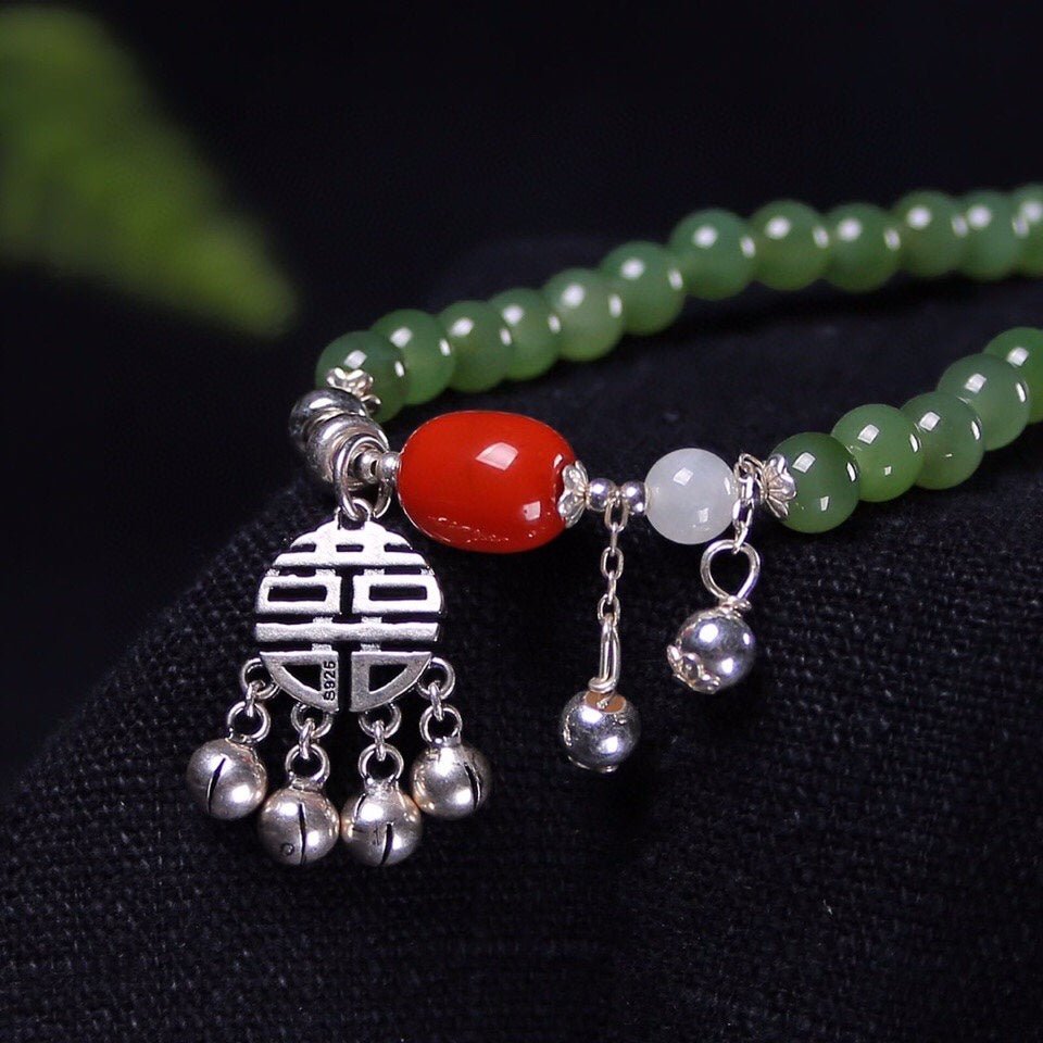 Chinese style natural jasper bracelet - jewelry - weilin.com