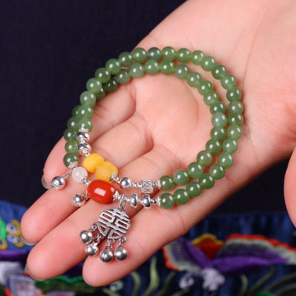 Chinese style natural jasper bracelet - jewelry - weilin.com