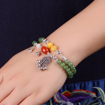 Chinese style natural jasper bracelet - jewelry - weilin.com