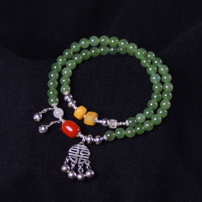 Chinese style natural jasper bracelet - jewelry - weilin.com