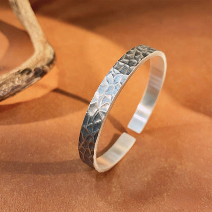 Chinese style pattern sterling silver bracelet - jewelry - weilin.com