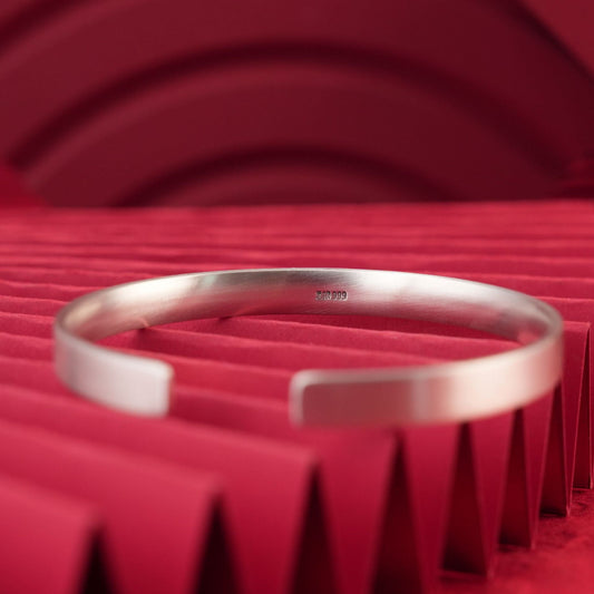 Chinese style retro auspicious cloud sterling silver bracelet - jewelry - weilin.com