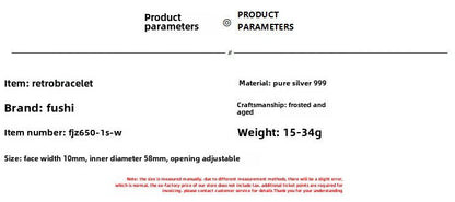 Chinese style rose rich sterling silver bracelet - jewelry - weilin.com