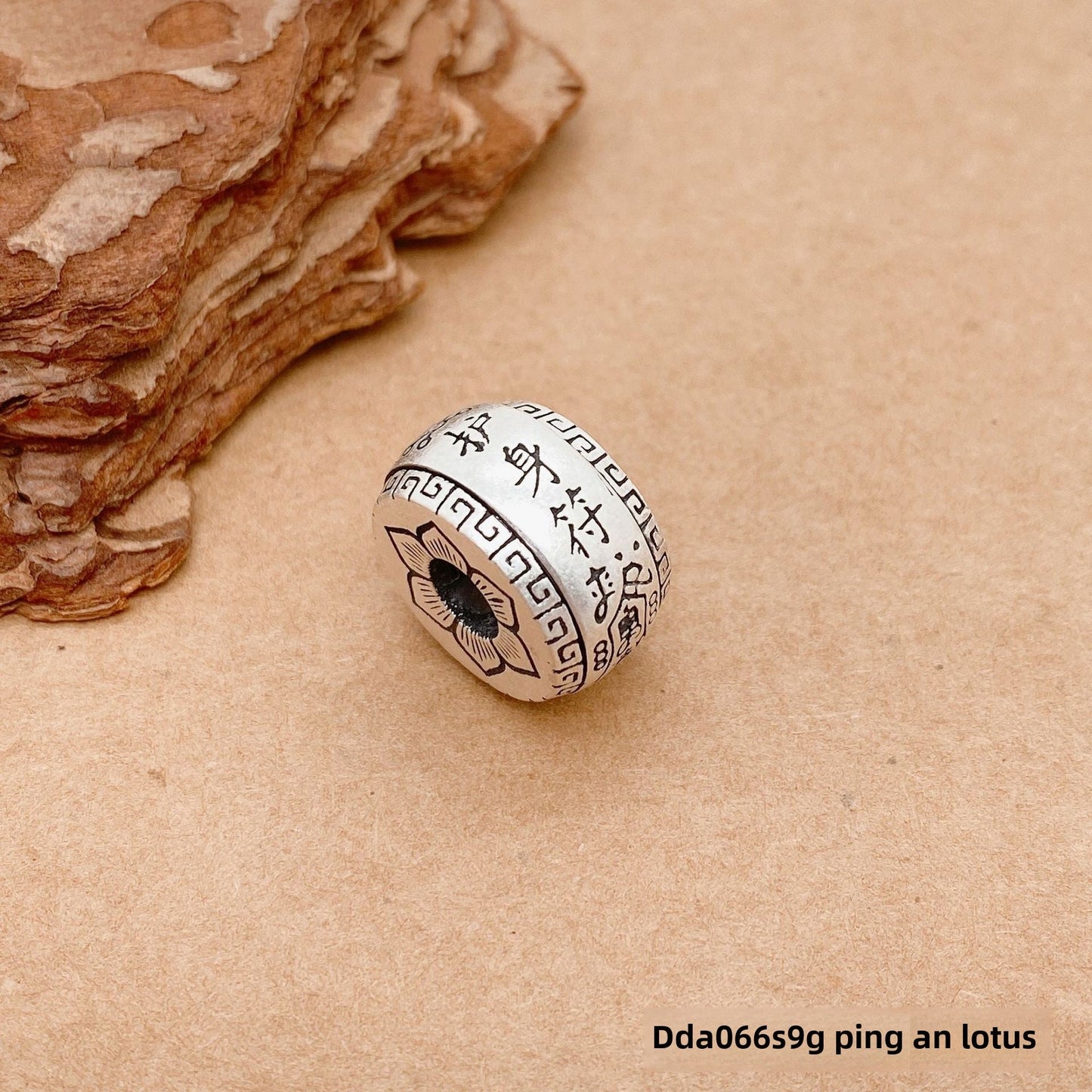 Chinese style rotating sterling silver pendant - jewelry - weilin.com