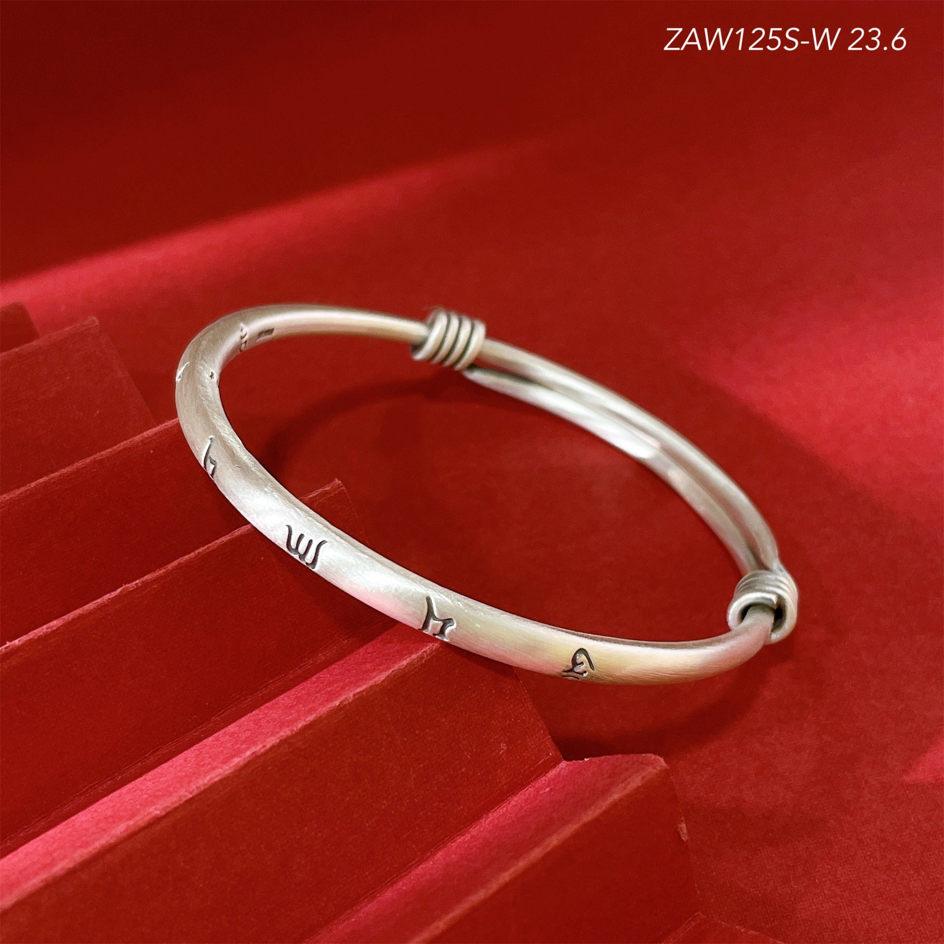 Chinese style scripture round stick bracelet - jewelry - weilin.com