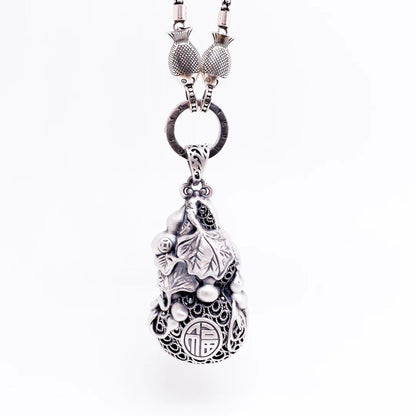Chinese style sterling silver pendant - jewelry - weilin.com