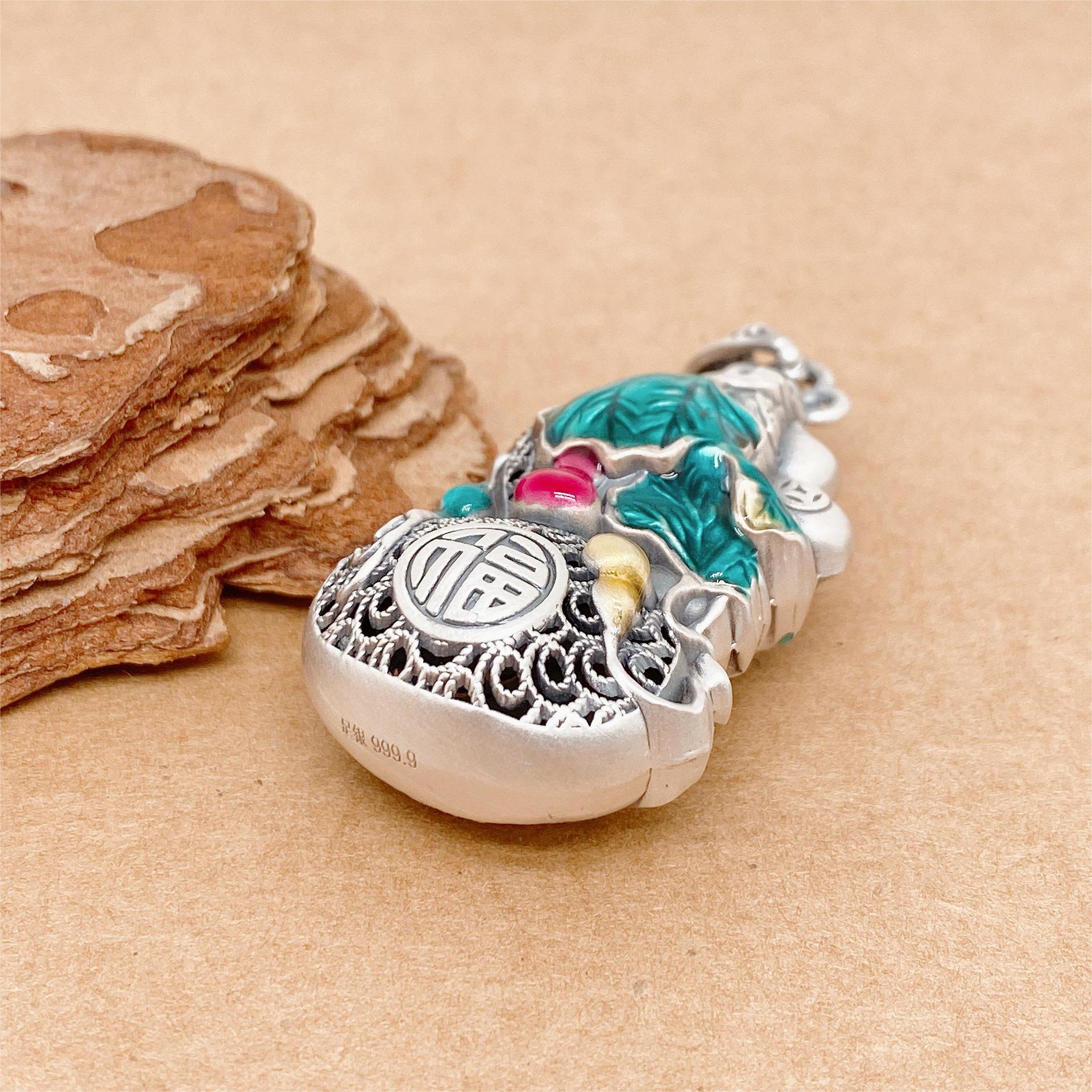 Chinese style sterling silver pendant - jewelry - weilin.com