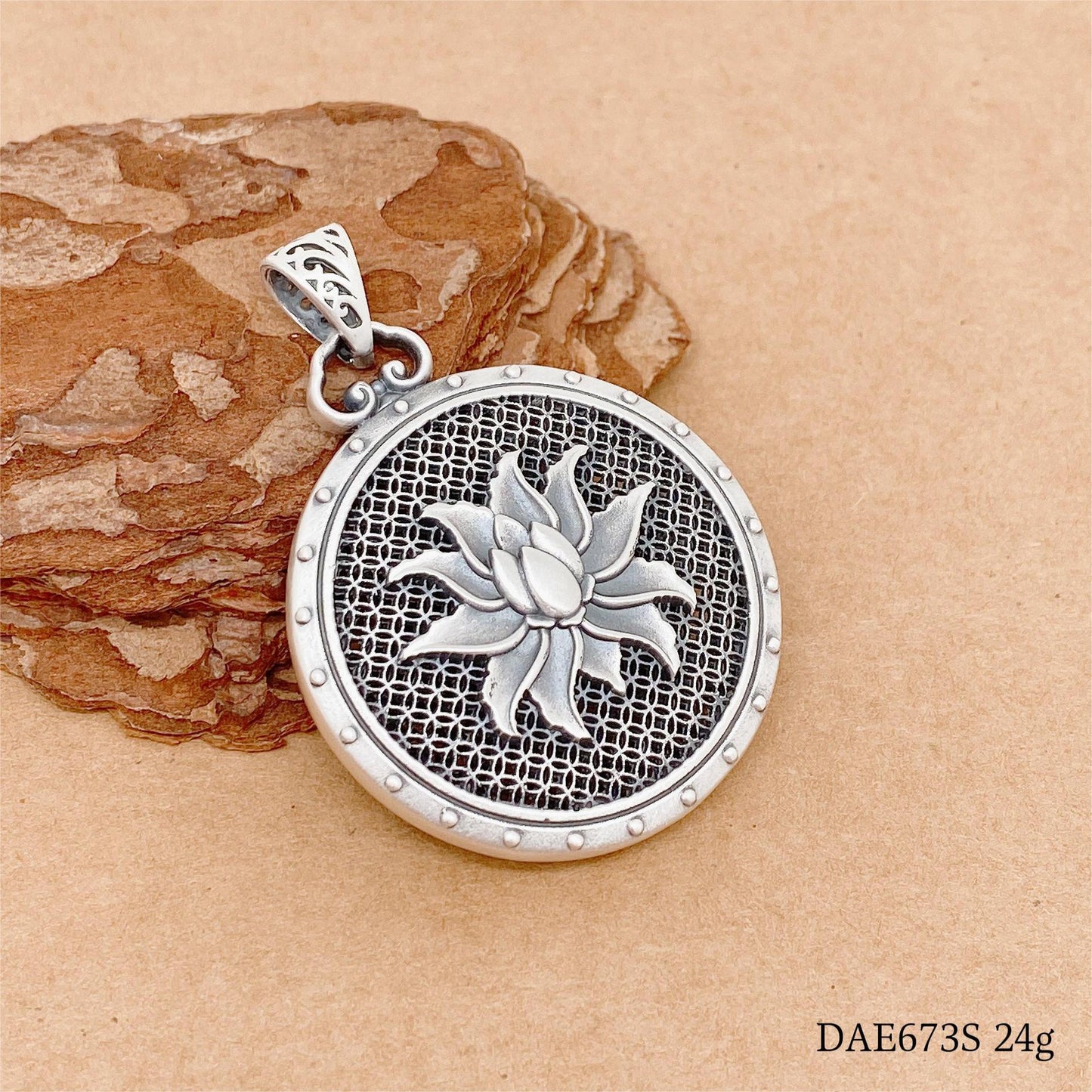 Chinese style sterling silver pendant - jewelry - weilin.com