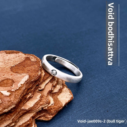 Chinese style sterling silver ring - jewelry - weilin.com