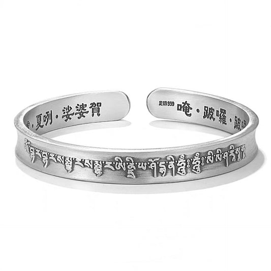Chinese style Tibetan silver bracelet - jewelry - weilin.com