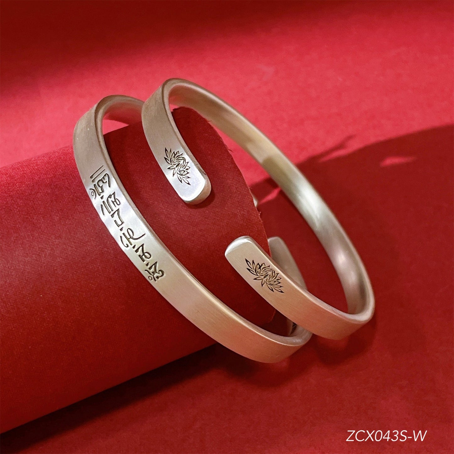 Chinese style vajra sterling silver bracelet - jewelry - weilin.com