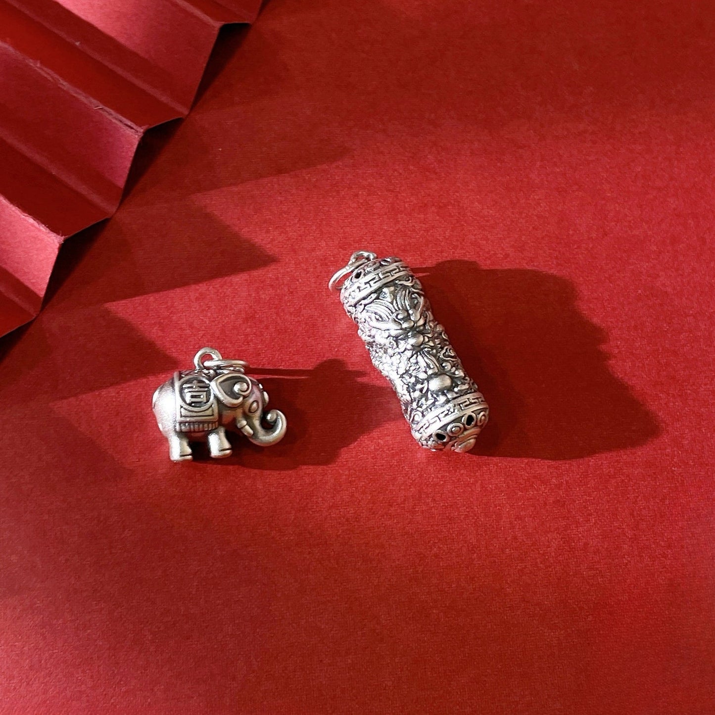 Chinese style vintage sterling silver pendant necklace - jewelry - weilin.com