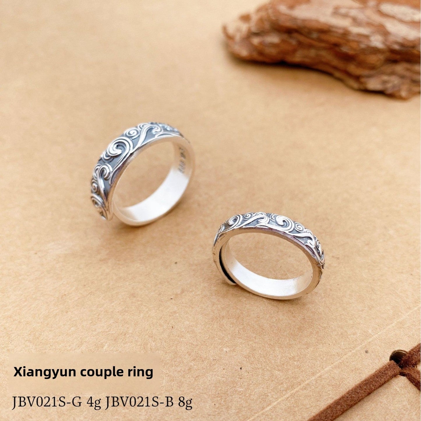 Chinese style vintage sterling silver ring - jewelry - weilin.com