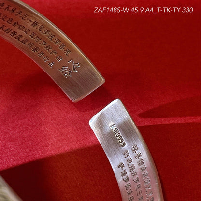 Chinese traditional lotus bud sterling silver bracelet - jewelry - weilin.com
