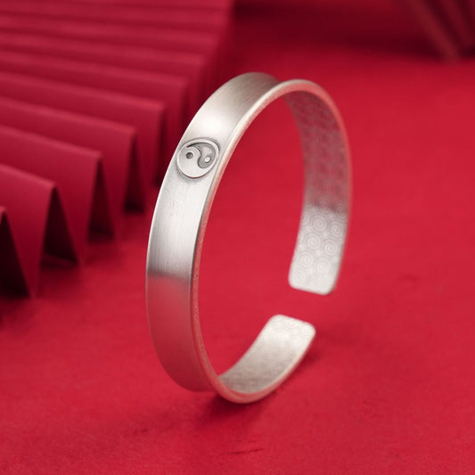 Chinese Vintage Lucky Clouds Sterling Silver Bracelet - jewelry - weilin.com