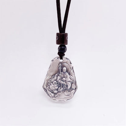 Chinese vintage sterling silver pendant necklace - jewelry - weilin.com
