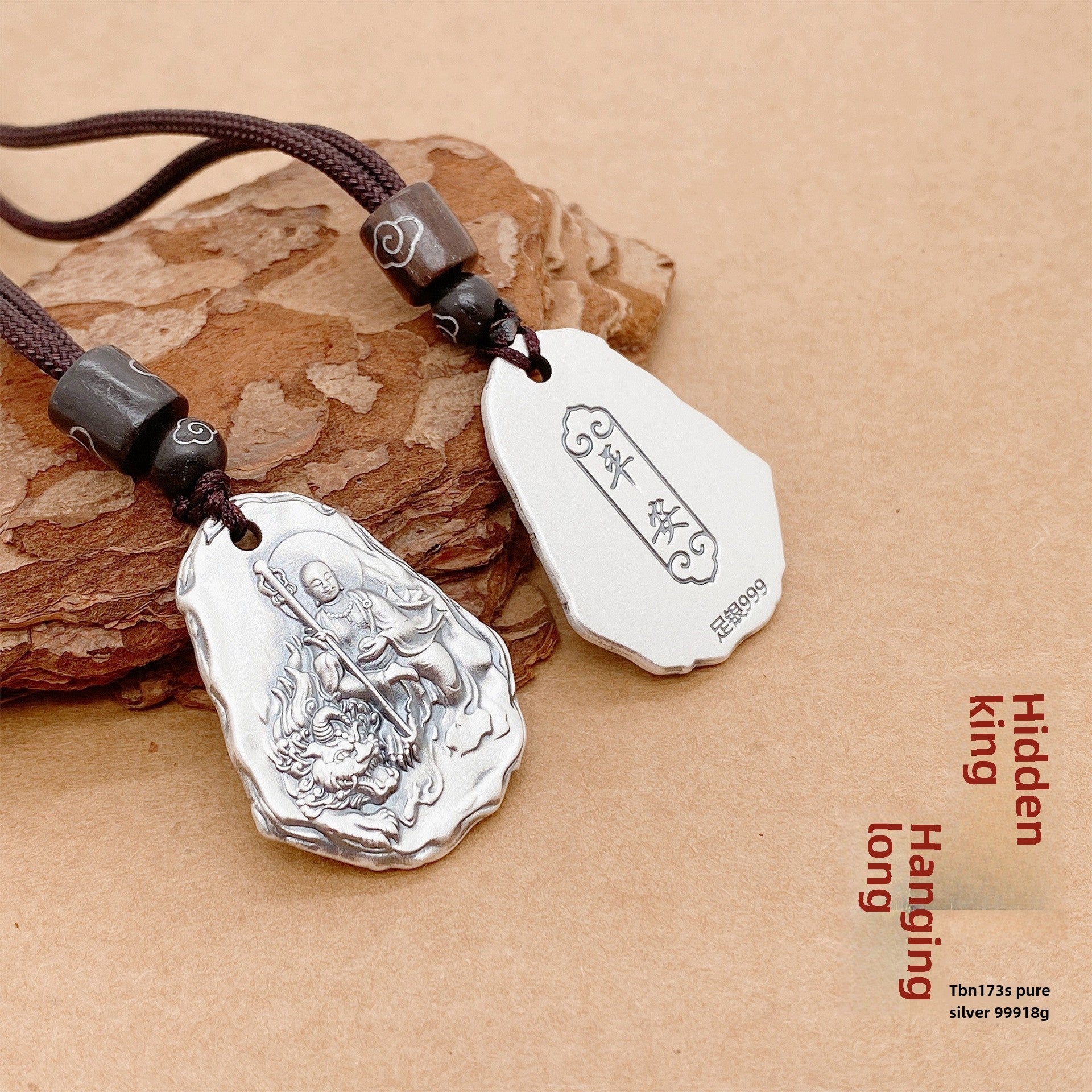 Chinese vintage sterling silver pendant necklace - jewelry - weilin.com