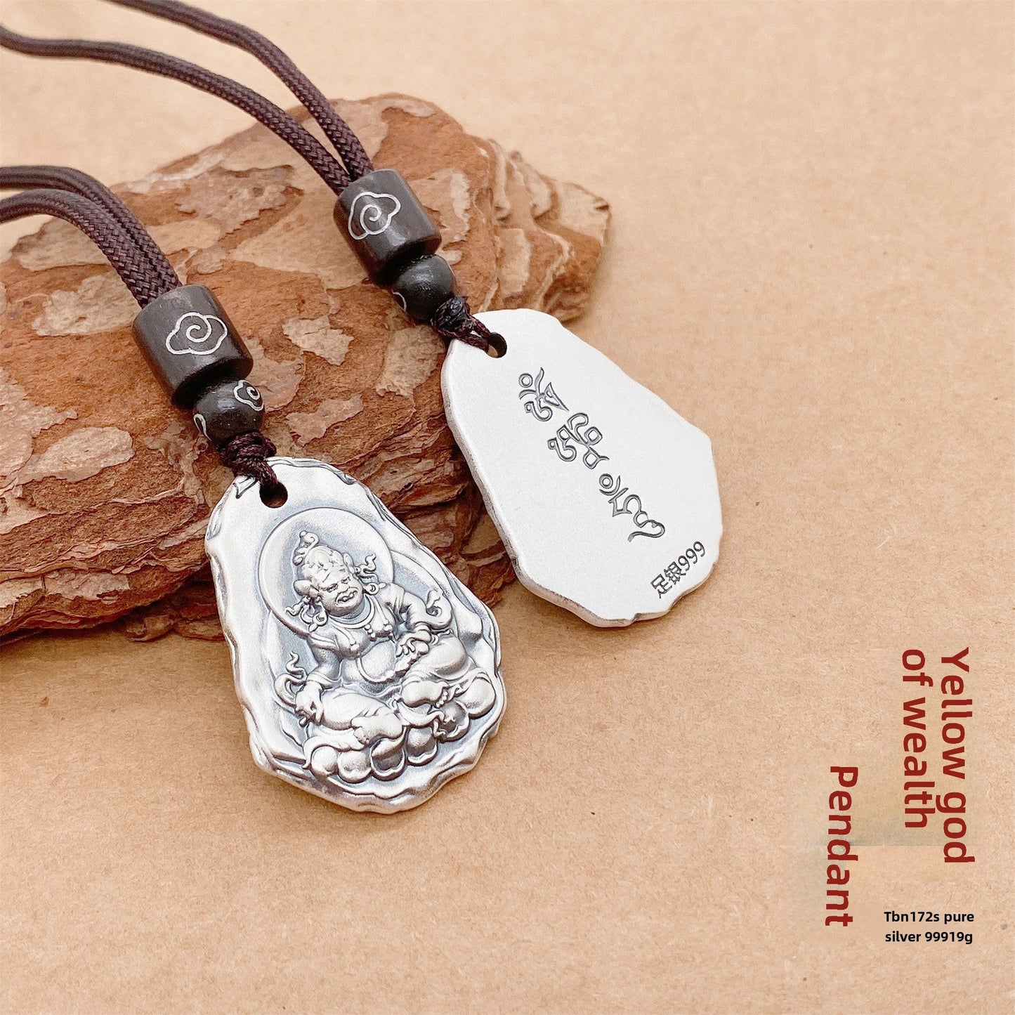 Chinese vintage sterling silver pendant necklace - jewelry - weilin.com