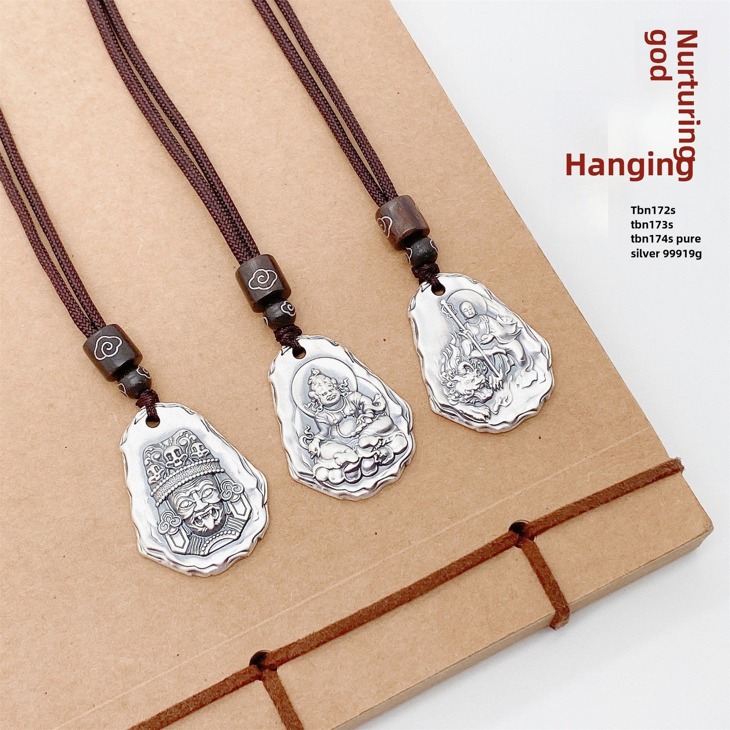 Chinese vintage sterling silver pendant necklace - jewelry - weilin.com