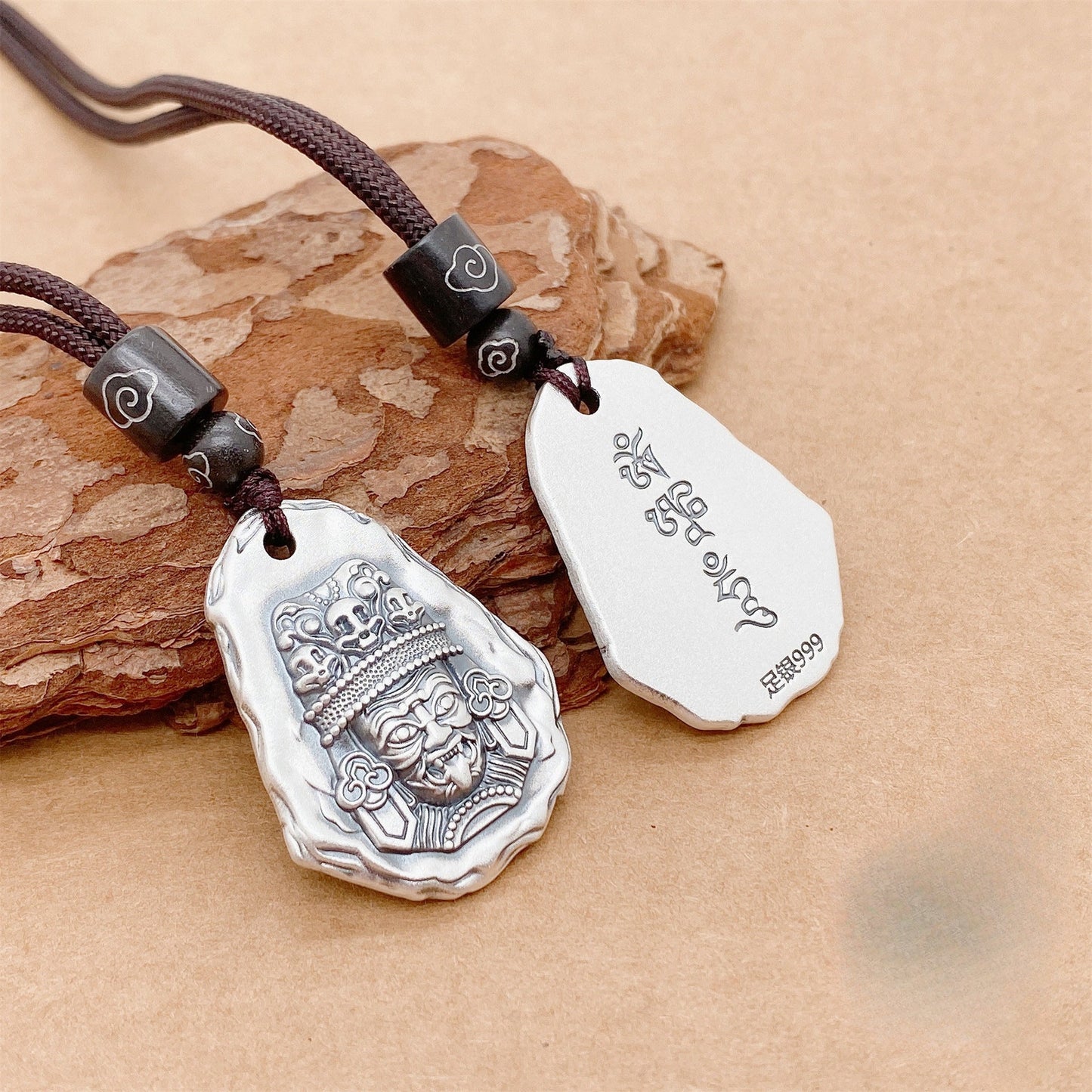 Chinese vintage sterling silver pendant necklace - jewelry - weilin.com