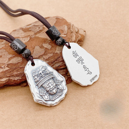 Chinese vintage sterling silver pendant necklace - jewelry - weilin.com