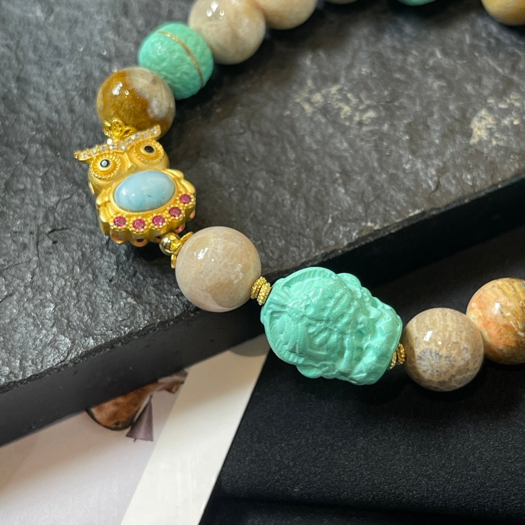 Chrysanthemum Stone Tara Bracelet - jewelry - weilin.com