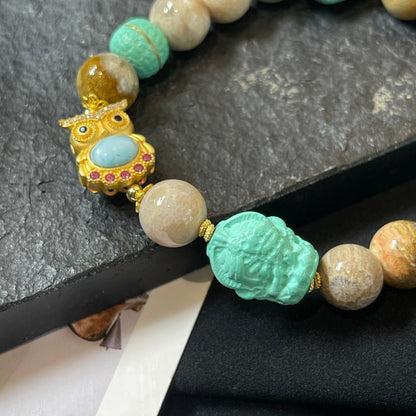 Chrysanthemum Stone Tara Bracelet - jewelry - weilin.com