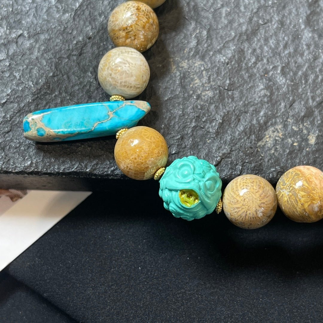 Chrysanthemum Stone Tara Bracelet - jewelry - weilin.com