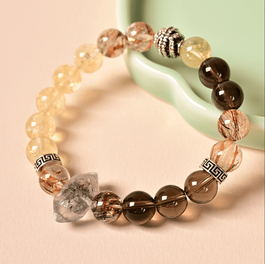 Citrine and Diamond Diamond Bracelet - jewelry - weilin.com