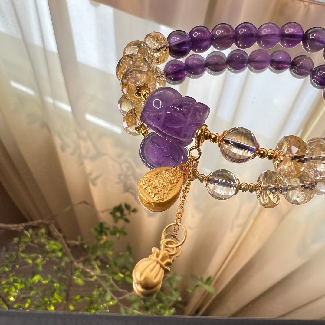Citrine Faceted Bracelet - jewelry - weilin.com