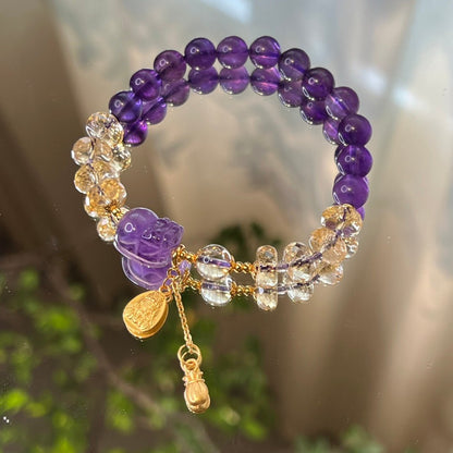 Citrine Faceted Bracelet - jewelry - weilin.com