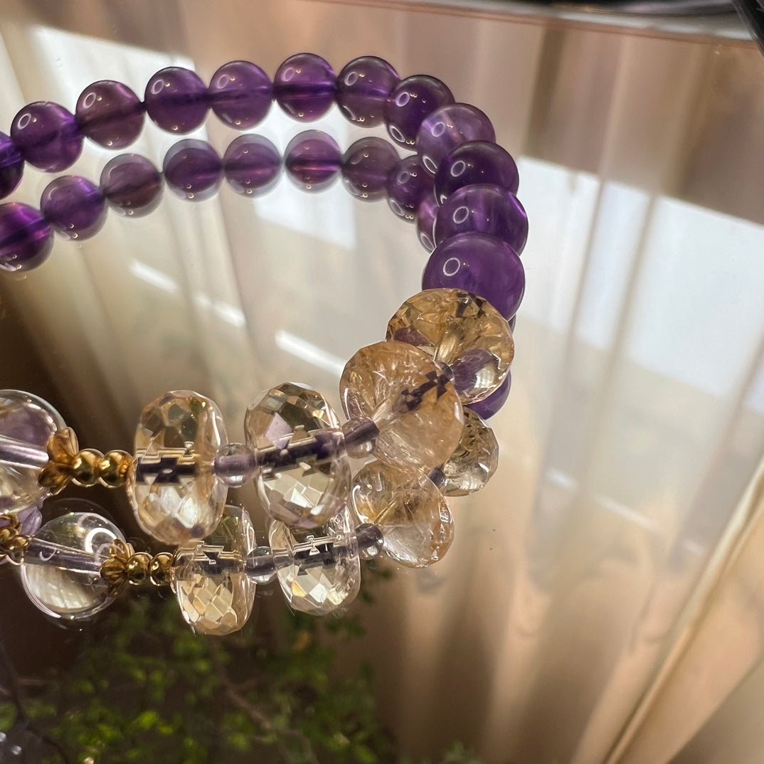 Citrine Faceted Bracelet - jewelry - weilin.com