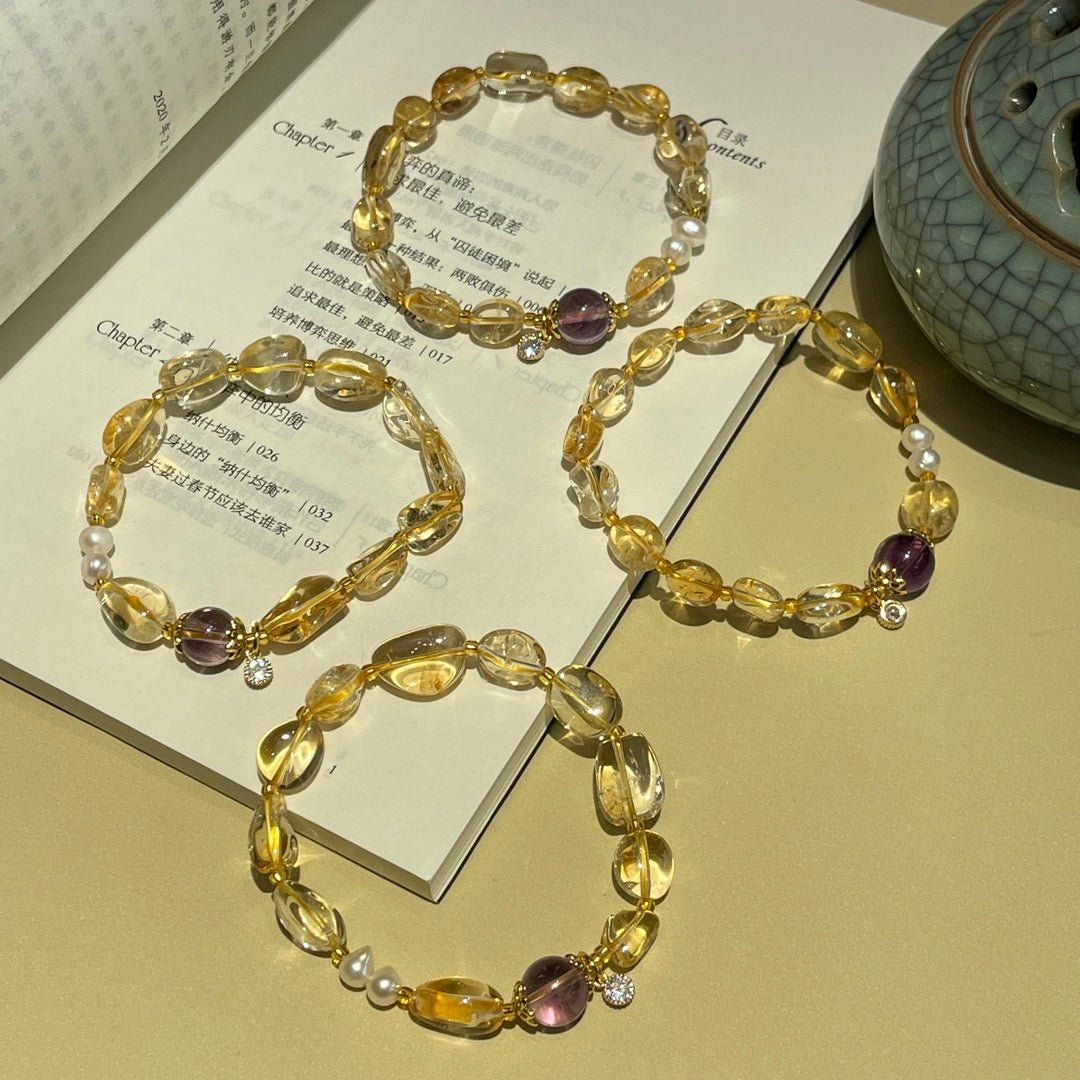 Citrine Traveler Bracelet - jewelry - weilin.com