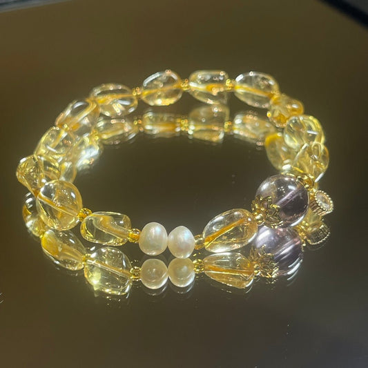 Citrine Traveler Bracelet - jewelry - weilin.com