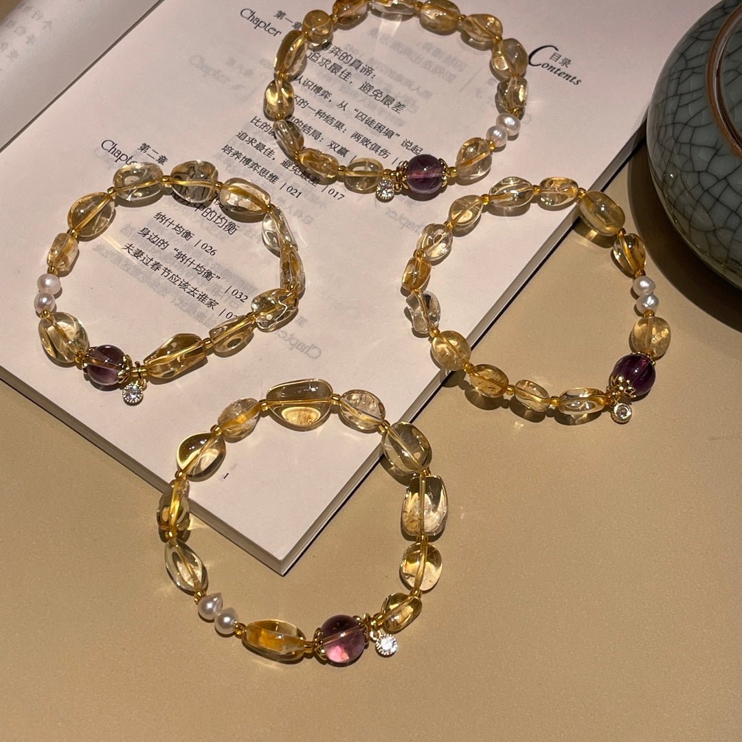Citrine Traveler Bracelet - jewelry - weilin.com