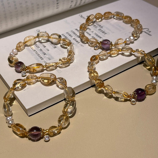 Citrine Traveler Bracelet - jewelry - weilin.com