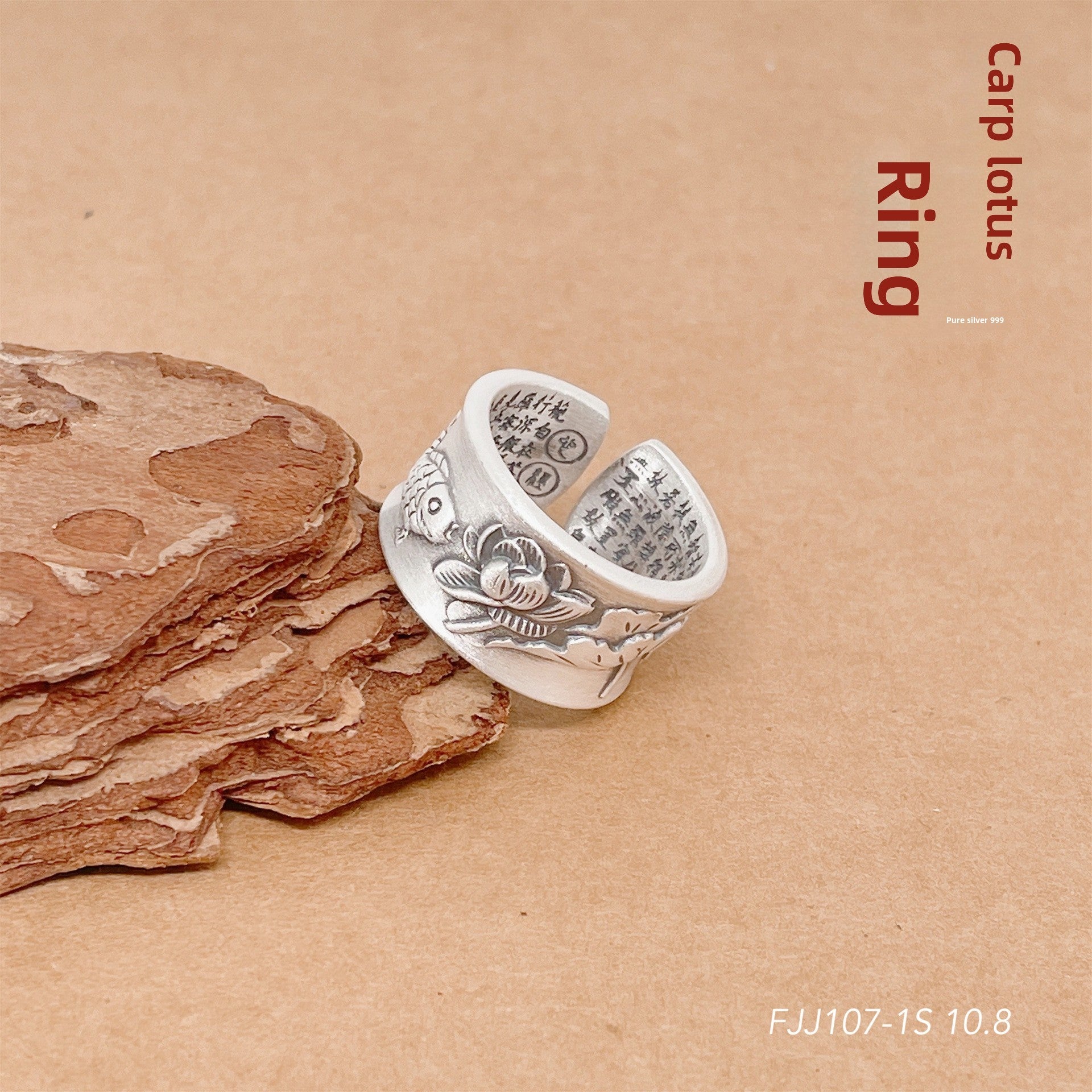 Colorful flower open sterling silver ring - jewelry - weilin.com
