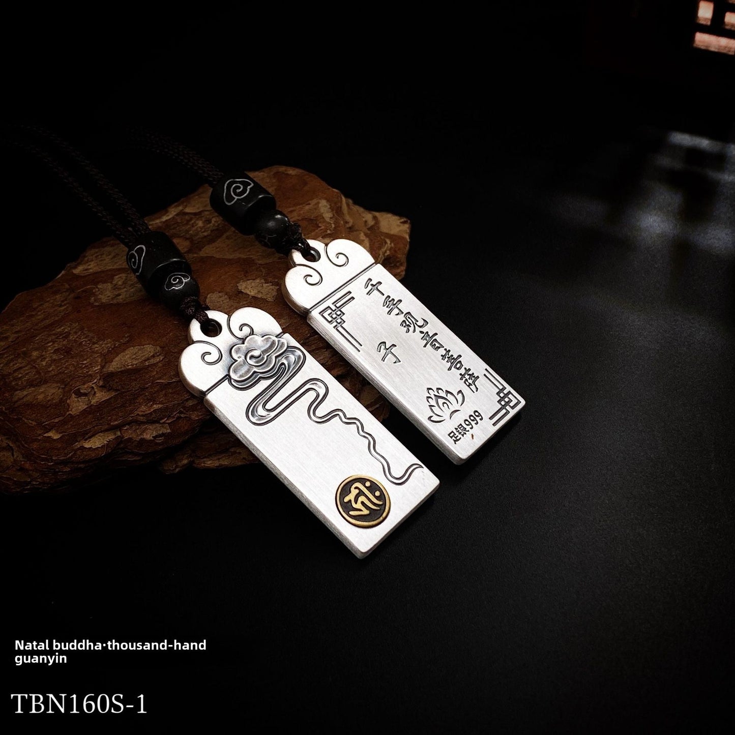 Couple's Chinese Zodiac Silver Pendant Necklace - jewelry - weilin.com