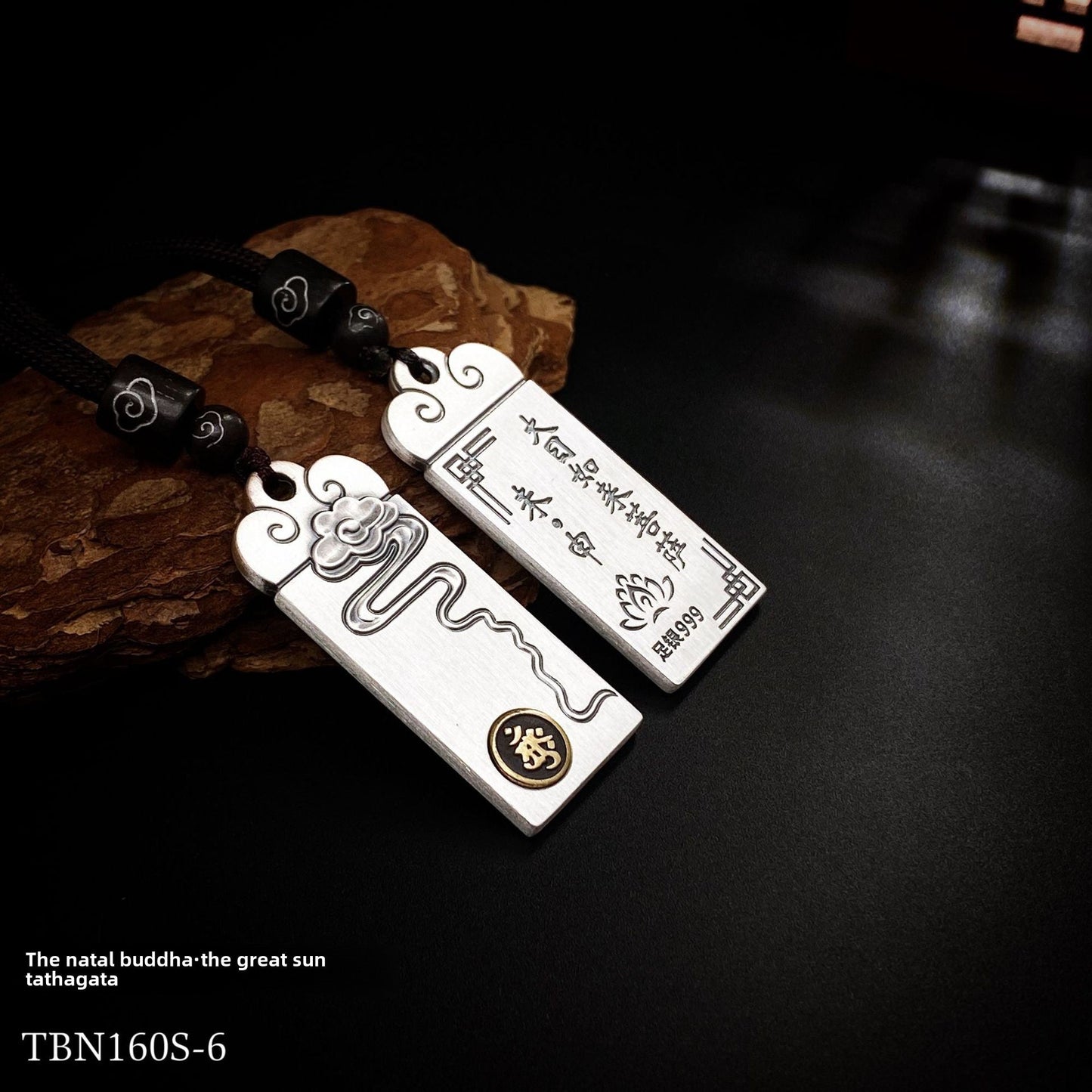 Couple's Chinese Zodiac Silver Pendant Necklace - jewelry - weilin.com