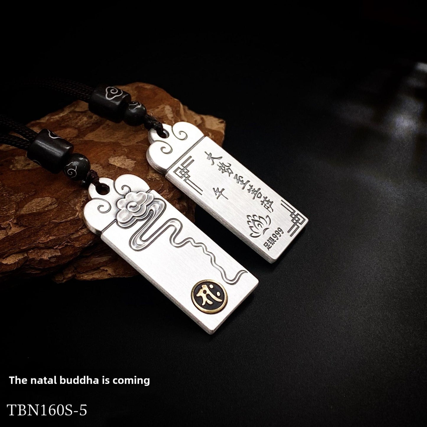 Couple's Chinese Zodiac Silver Pendant Necklace - jewelry - weilin.com