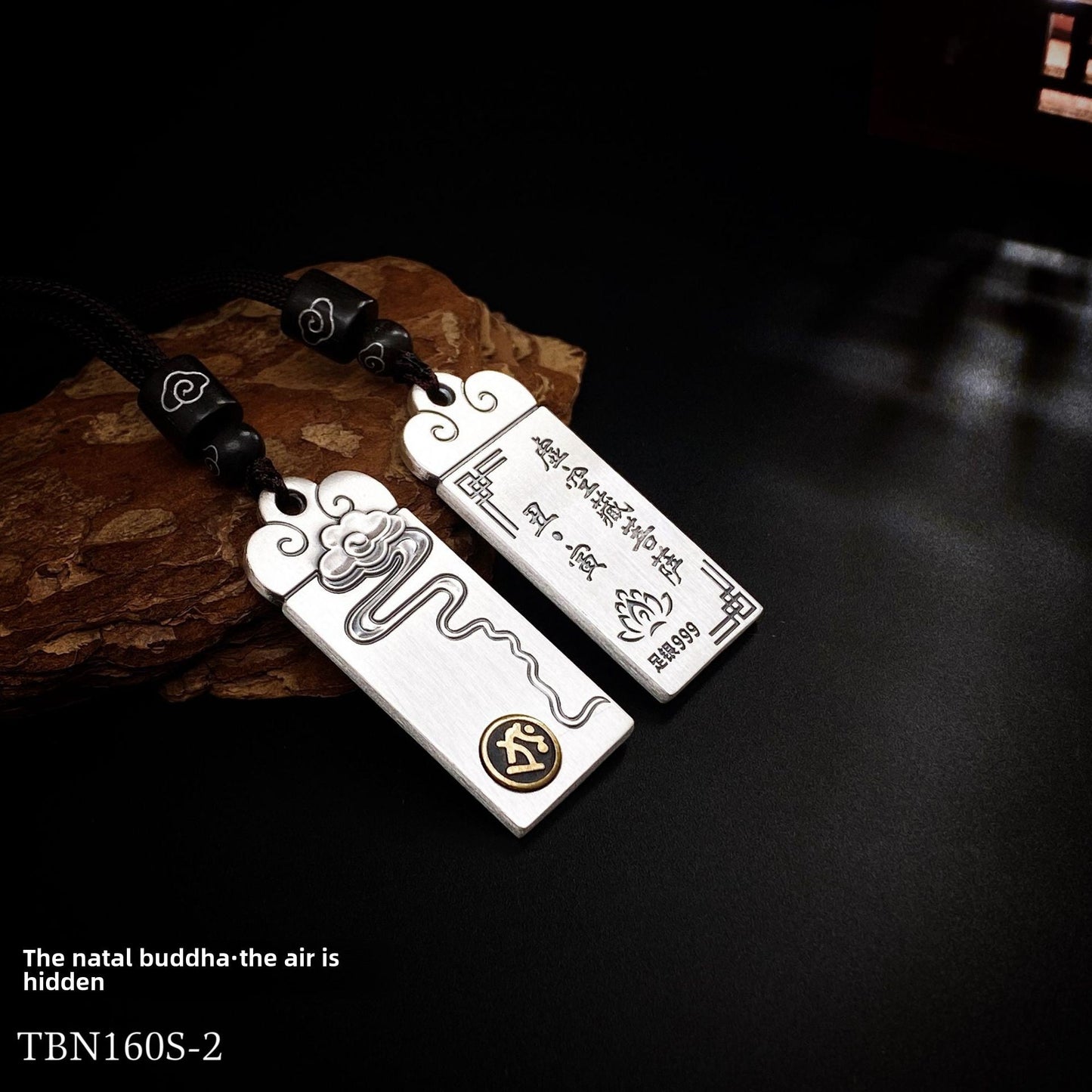 Couple's Chinese Zodiac Silver Pendant Necklace - jewelry - weilin.com