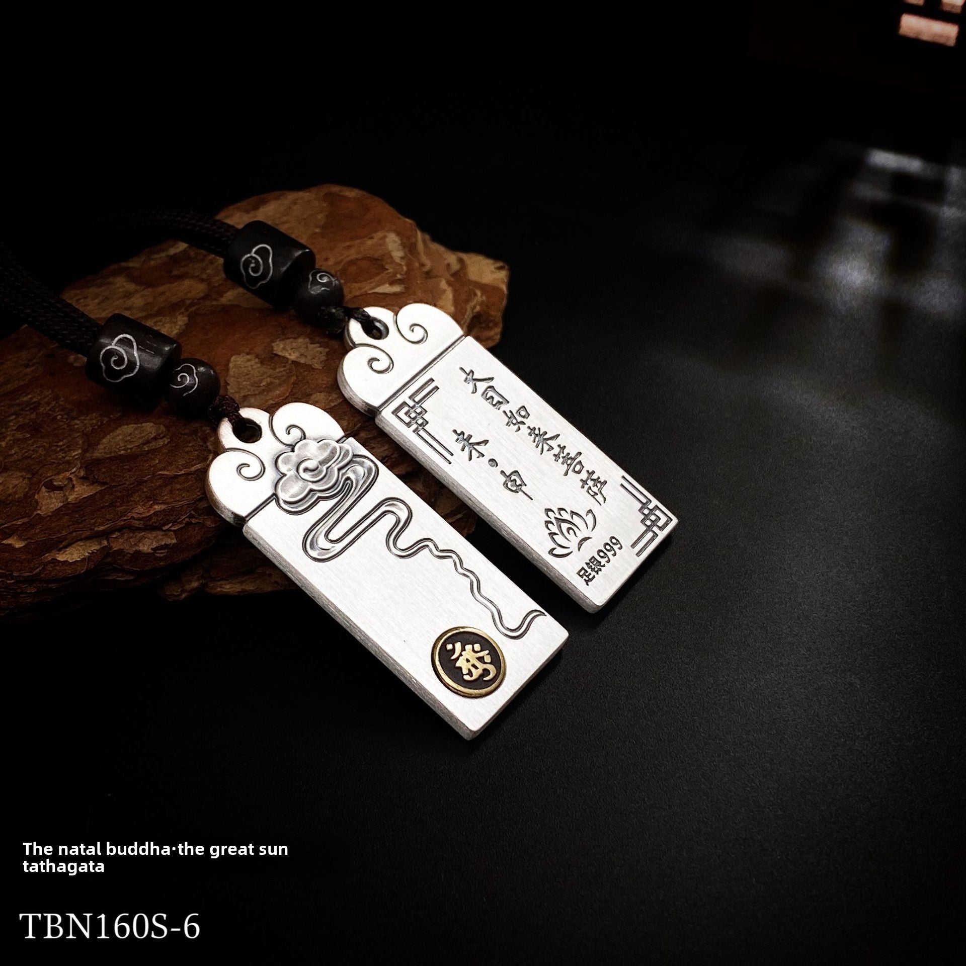Couple's Chinese Zodiac Silver Pendant Necklace - jewelry - weilin.com