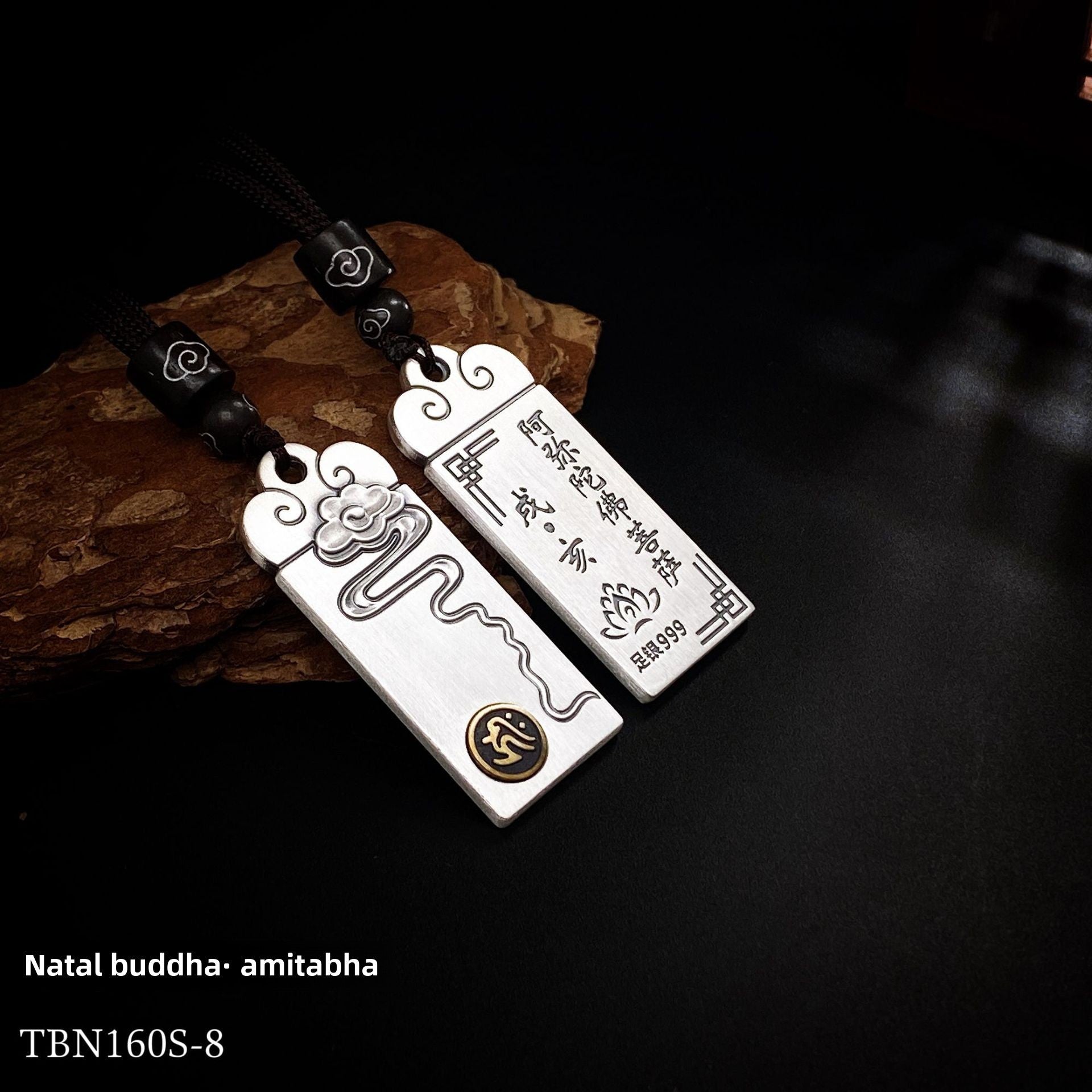 Couple's Chinese Zodiac Silver Pendant Necklace - jewelry - weilin.com