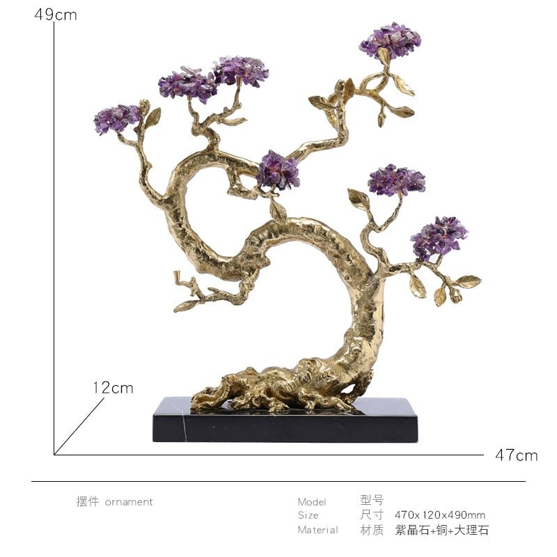 Creative crystal fortune tree home decoration ornaments - jewelry - weilin.com