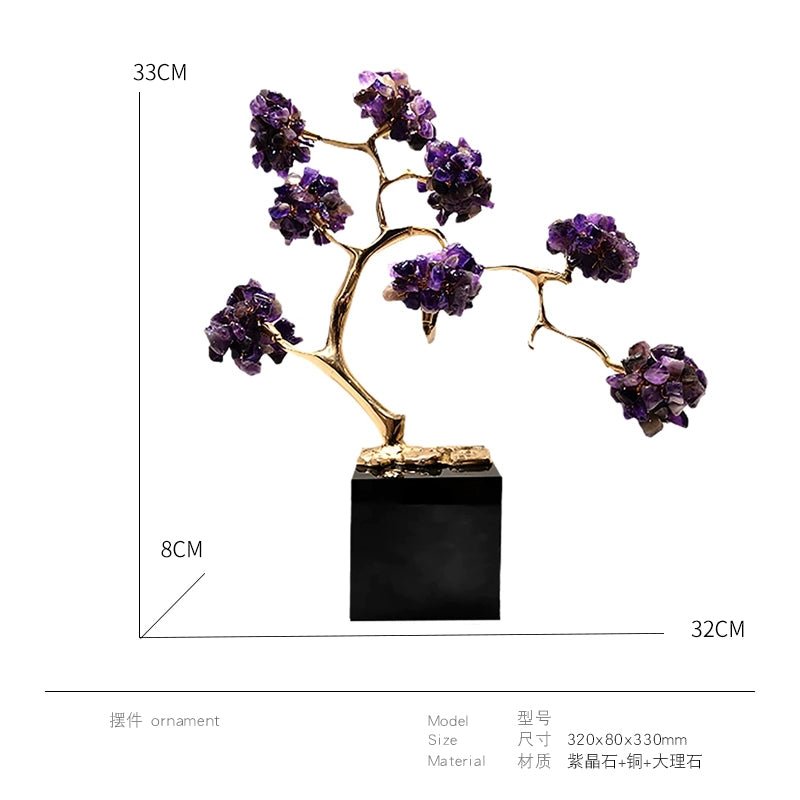 Creative crystal fortune tree home decoration ornaments - jewelry - weilin.com