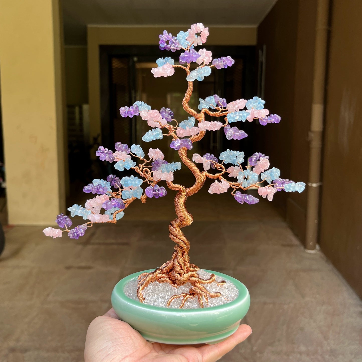 Creative Fortune - attracting Natural Crystal Tree Ornaments - jewelry - weilin.com