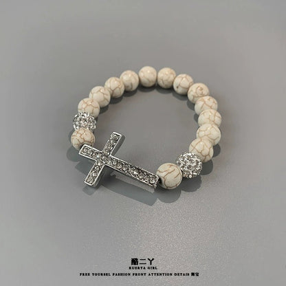 Cross Pearl Watch - jewelry - weilin.com