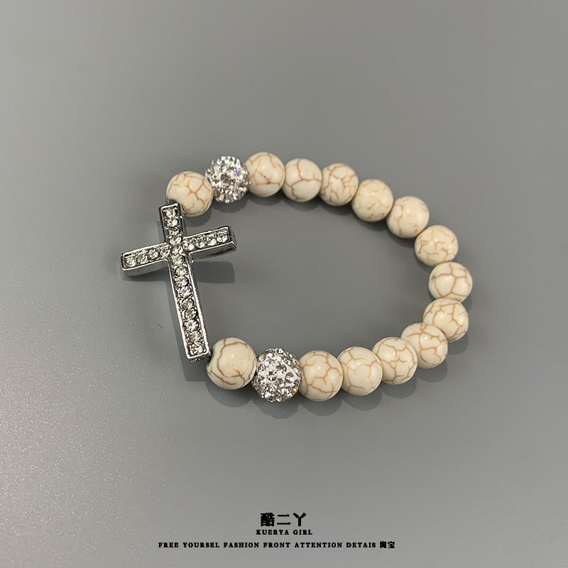 Cross Pearl Watch - jewelry - weilin.com